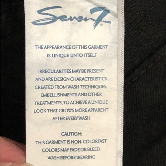 NWT - SEVEN7 Metro Ultra High Rise Skinny Black Cotton Blend Denim Jeans Size 4 - Picture 9 of 11